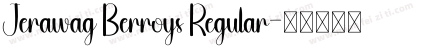 Jerawag Berroys Regular字体转换